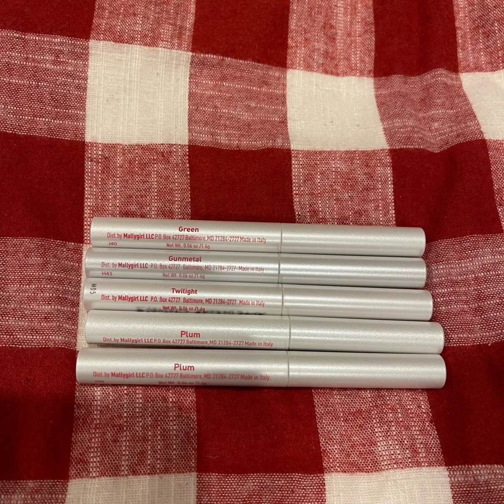 Mally Beauty Eyeshadow Stick Bundle Lot of 5 NEW Plum Twilight Gunmetal Green